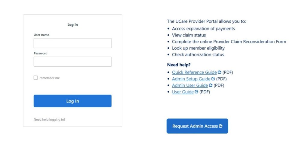 UCare Provider Portal